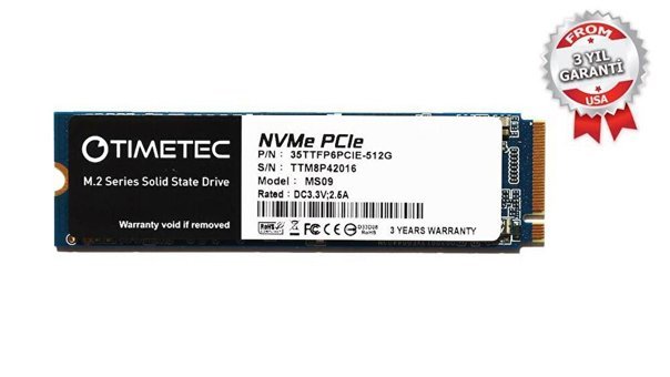 Timetec 35TTFP6PCIE PCIe 512 GB M2 SSD