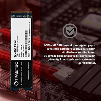 Timetec 35TTFP6PCIE PCIe 512 GB M2 SSD