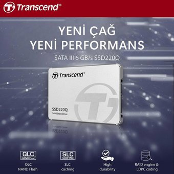 Transcend TS500GSSD220Q Sata 3.0 500 GB 2.5 inç SSD