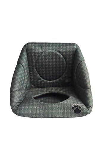 Lepus Küp Tek Katlı İç Mekan Kumaş Kedi Evi Yeşil