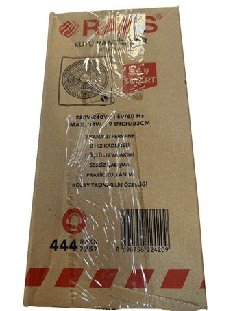 Raks BF9 Kutu Tipi Vantilatör