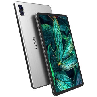 Casper VIA L40 128 GB Android Sim Kartlı 8 GB Ram 10.4 inç Tablet Platin Gümüş