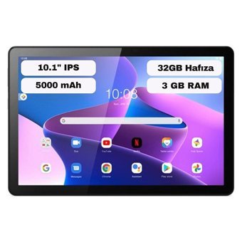 Lenovo ZAAG0026TR 32 Gb Android 3 GB Ram 10.1 inç Tablet Gri