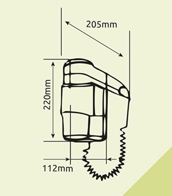 Xinda RCY12018A1 1200 W Otel Tipi Saç Kurutma Makinesi
