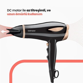 Goldmaster Gala IN 6138 2200 W Standart Saç Kurutma Makinesi