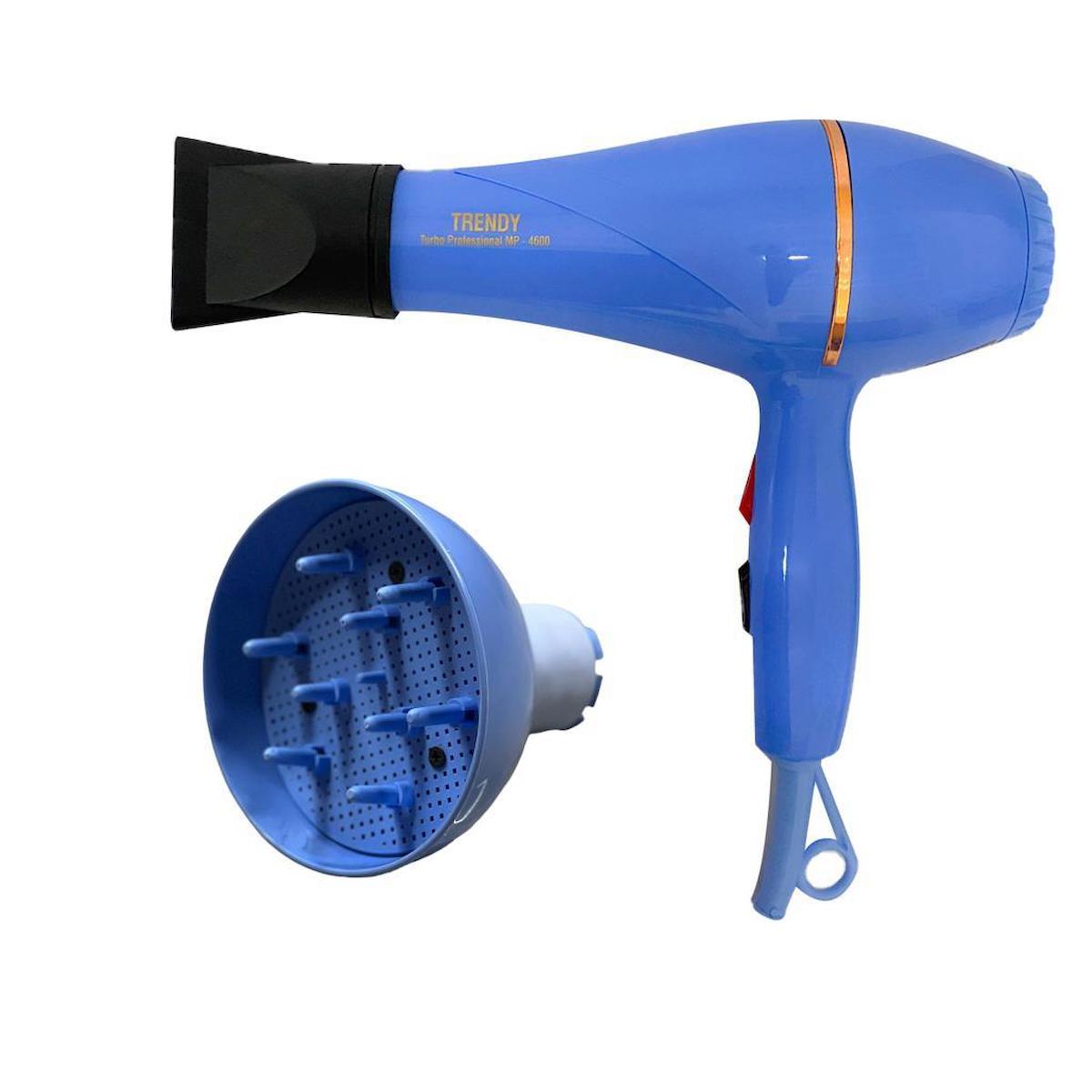 Powertec 2000 W Profesyonel Saç Kurutma Makinesi Mavi + Vigo Başlık