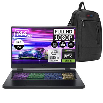 Acer Nitro 5 AN515-58 NHQFLEYH004 Harici GeForce RTX 3050 Ti Intel Core i5 32 GB Ram DDR4 512 GB SSD 15.6 inç Full HD Windows 11 Home Gaming Notebook Laptop