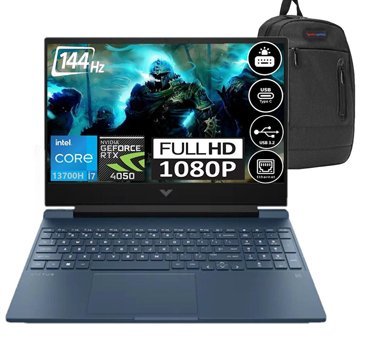HP Victus 15-FA1018NT VCS7N9U6EA18 Harici GeForce RTX 4050 Intel Core i7 64 GB Ram DDR4 2 TB SSD 15.6 inç Full HD Windows 11 Home Gaming Notebook Laptop