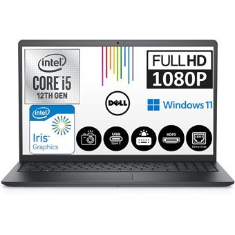 Dell Vostro 3520 N1235VN3520EMEAWP12 Dahili Intel Iris Xe Graphics Intel Core i5 32 GB Ram DDR4 2 TB SSD 15.6 inç Full HD Windows 11 Pro Laptop