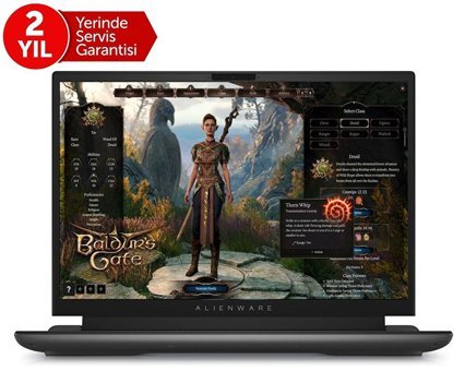 Dell AWM16AMDR9HX70WH Harici GeForce RTX 4070 AMD Ryzen 9 32 GB Ram DDR5 1 TB SSD 16 inç QHD+ Windows 11 Home Laptop