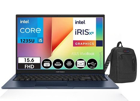 Asus Vivobook EJ106501 Dahili Intel Core i5 8 GB Ram DDR4 256 GB SSD 15.6 inç Full HD FreeDos Laptop