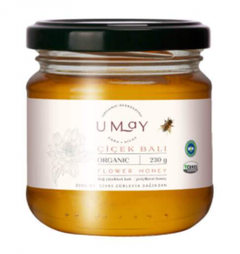 Umay Sivas Organik Süzme Çiçek Balı 230 gr