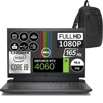 Dell G15 5530 G55302401017H03 Harici GeForce RTX 4060 Intel Core i9 32 GB Ram DDR5 2 TB SSD 15.6 inç Full HD Windows 11 Home Gaming Notebook Laptop