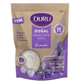 Duru Granül Matik Sabuk Lavanta Renkliler ve Beyazlar İçin 25 Yıkama Toz Deterjan 1 kg