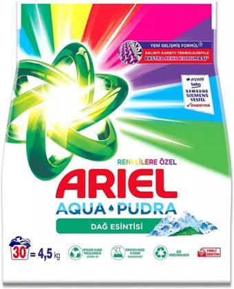 Ariel Aquapudra Dağ Esintisi Renkliler İçin Toz Deterjan 4.5 kg