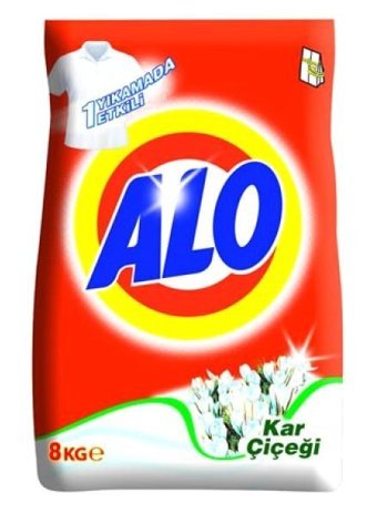 Alo Kar Çiçeği Beyazlar İçin 53 Yıkama Toz Deterjan 8 kg