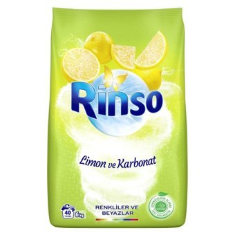 Rinso Limon ve Karbonat Renkliler ve Beyazlar İçin 40 Yıkama Toz Deterjan 6 kg