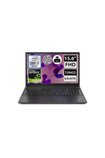 Lenovo E15 21E60073TX BT23 Harici Intel Core i5 24 GB Ram DDR4 256 GB SSD 15.6 inç Full HD Windows 10 Home Laptop