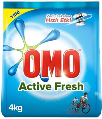 Omo Active Fresh Beyazlar İçin 26 Yıkama Toz Deterjan 4 kg