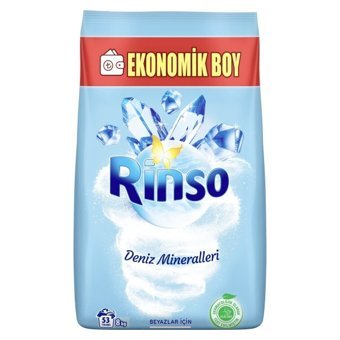 Rinso Deniz Mineralleri Beyazlar İçin 53 Yıkama Toz Deterjan 8 kg