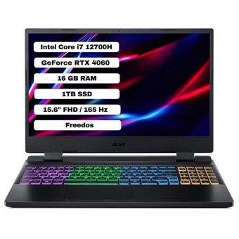 Acer Nitro 5 NH.QM0EY AN515-58-775T Harici GeForce RTX 4060 Intel Core i7 16 GB Ram DDR5 1 TB SSD 15.6 inç Full HD FreeDos Gaming Notebook Laptop