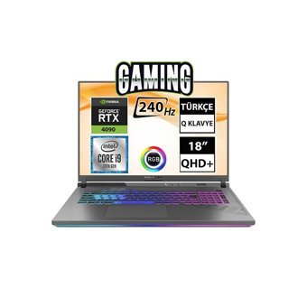 Asus Rog Strix SCAR 18 G834JY-N6041A2 Harici GeForce RTX 4090 Intel Core i9 64 GB Ram DDR5 1 TB SSD 18 inç QHD+ FreeDos Gaming Notebook Laptop