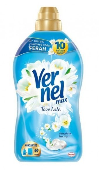 Vernel Max Konsantre Taze Lale 60 Yıkama Yumuşatıcı 1.44 lt