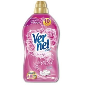 Vernel Max Konsantre Taze Gül 60 Yıkama Yumuşatıcı 1.44 lt