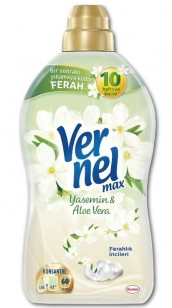 Vernel Max Konsantre Aloevera - Yasemin 60 Yıkama Yumuşatıcı 1.44 lt