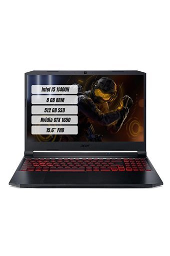 Acer Nitro 5 AN515-57 NH.QEKEY.006 Harici GeForce GTX 1650 Intel Core i5 8 GB Ram DDR4 512 GB SSD 15.6 inç Full HD FreeDos Gaming Notebook Laptop