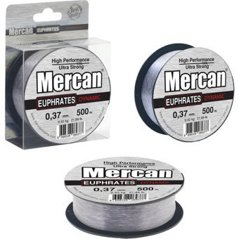 Mercan Euprates Dynamic Gümüş Gri 500 M Makara Misina - 0,37 mm - 500 m