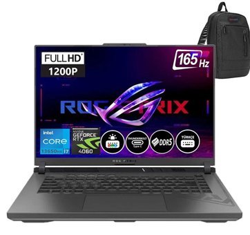 Asus Rog Strix G16 BMG614JVN315724 Harici GeForce RTX 4060 Intel Core i7 32 GB Ram DDR5 2 TB SSD 16 inç Full HD + Windows 11 Pro Gaming Notebook Laptop