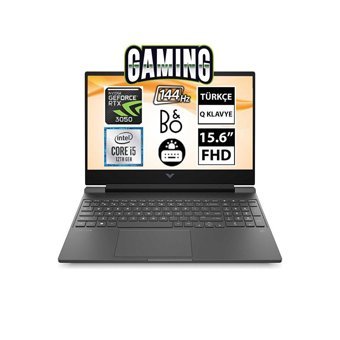 HP Victus 15-FA0011NT 80D33EA Harici GeForce RTX 3050 Intel Core i5 16 GB Ram DDR4 512 GB SSD 15.6 inç Full HD FreeDos Gaming Notebook Laptop