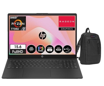 HP Laptop 15-FC0054NT 88V8A4EA26 Dahili AMD Radeon Graphics AMD Ryzen 7 32 GB Ram DDR4 512 GB SSD 15.6 inç Full HD Windows 11 Home Laptop