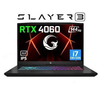 GAME GARAJ Slayer3 7-4060 C2 Harici GeForce RTX 4060 Intel Core i7 32 GB Ram DDR4 1 TB SSD 15.6 inç Full HD FreeDos Gaming Notebook Laptop
