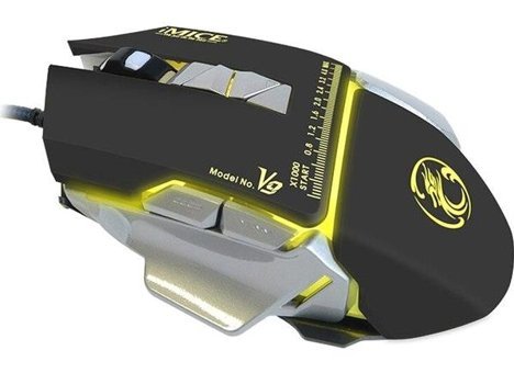 Imice V9 3200 Dpı Işıklı Profesyonel Kablolu Oyuncu Mouse - Siyah