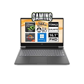 HP Victus 16-S0021NT 7Z4N0EA10 Harici GeForce RTX 4050 AMD Ryzen 7 16 GB Ram DDR5 1 TB SSD 16.1 inç Full HD FreeDos Gaming Notebook Laptop