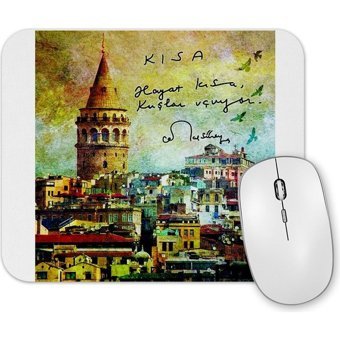 Baskı Dükkanı Hayat Kısa Kuşlar Uçuyor Mouse Pad