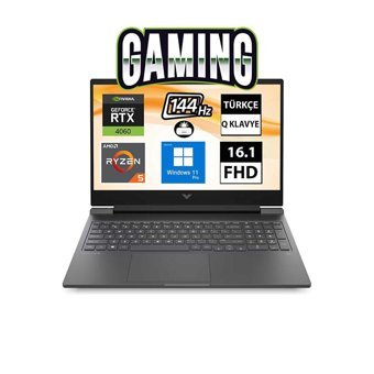 HP Victus 16-S0018NT 7Z4M8EA08 Harici GeForce RTX 4060 AMD Ryzen 7 16 GB Ram DDR5 1 TB SSD 16.1 inç Full HD FreeDos Gaming Notebook Laptop