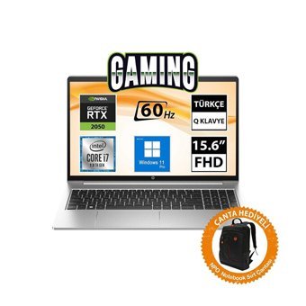HP Probook 450 G10 816A5EA09 Harici GeForce RTX 2050 Intel Core i7 64 GB Ram DDR4 512 GB SSD 15.6 inç Full HD Windows 11 Pro Laptop