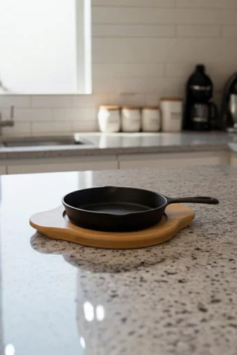 Bambum Pade - Yuvarlak Sahan 12 Cm Bambu Altlık Ahşap