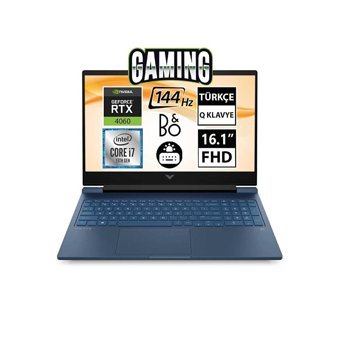 HP Victus 16-R0026NT 7P6C0EA03 Harici GeForce RTX 4070 Intel Core i7 16 GB Ram DDR5 1 TB SSD 16.1 inç Full HD FreeDos Gaming Notebook Laptop