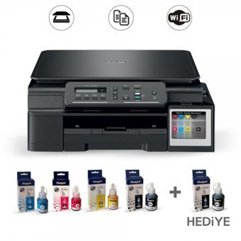 Brother DCP-T510W Wi-Fi Çok Fonksiyonlu Tarayıcılı Renkli Baskı Tanklı Yazıcı