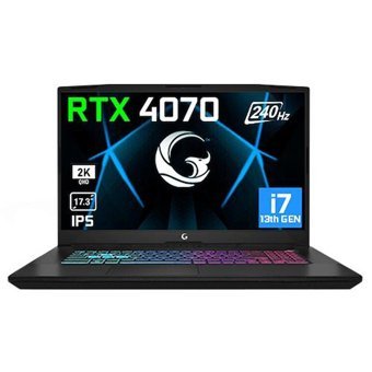 GAME GARAJ Slayer3 QHD 10XL-4070 C3 Harici GeForce RTX 4070 Intel Core i7 64 GB Ram DDR4 2 TB SSD 17.3 inç QHD FreeDos Gaming Notebook Laptop
