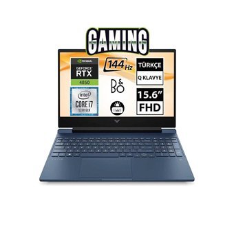 HP Victus 15-FA1018NT 7N9U6EA01 Harici GeForce RTX 4050 Intel Core i7 32 GB Ram DDR4 512 GB SSD 15.6 inç Full HD FreeDos Gaming Notebook Laptop