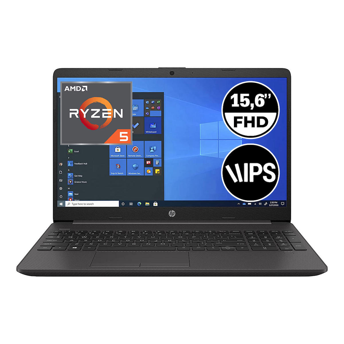 HP 255G8 Dahili AMD Radeon Graphics AMD Ryzen 5 8 GB Ram DDR4 256 GB SSD 15.6 inç Full HD FreeDos Laptop