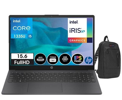 HP 15-FD0005NT 886N53EA07 Dahili Intel Iris Xe Graphics Intel Core i5 16 GB Ram DDR4 1 TB SSD 15.6 inç Full HD FreeDos Laptop