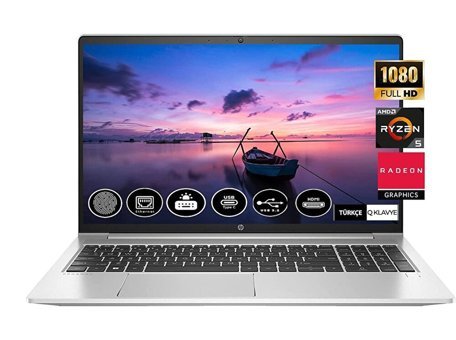 HP PROBOOK 455 G9 6S6X5EA11 Dahili AMD Radeon AMD Ryzen 5 64 GB Ram DDR4 256 GB SSD 15.6 İnç Full HD FreeDos Laptop