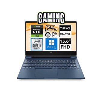 HP Victus 15-FA1033NT 7N9V2EA04 Harici GeForce RTX 4050 Intel Core i5 16 GB Ram DDR4 512 GB SSD 15.6 inç Full HD Windows 11 Pro Gaming Notebook Laptop