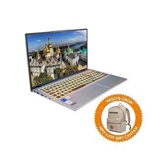 Everest EverBook EB-21A25 Dahili Intel Iris Xe Graphics Intel Core i5 64 GB Ram DDR4 1 TB SSD 15.6 inç Full HD Windows 10 Pro Laptop